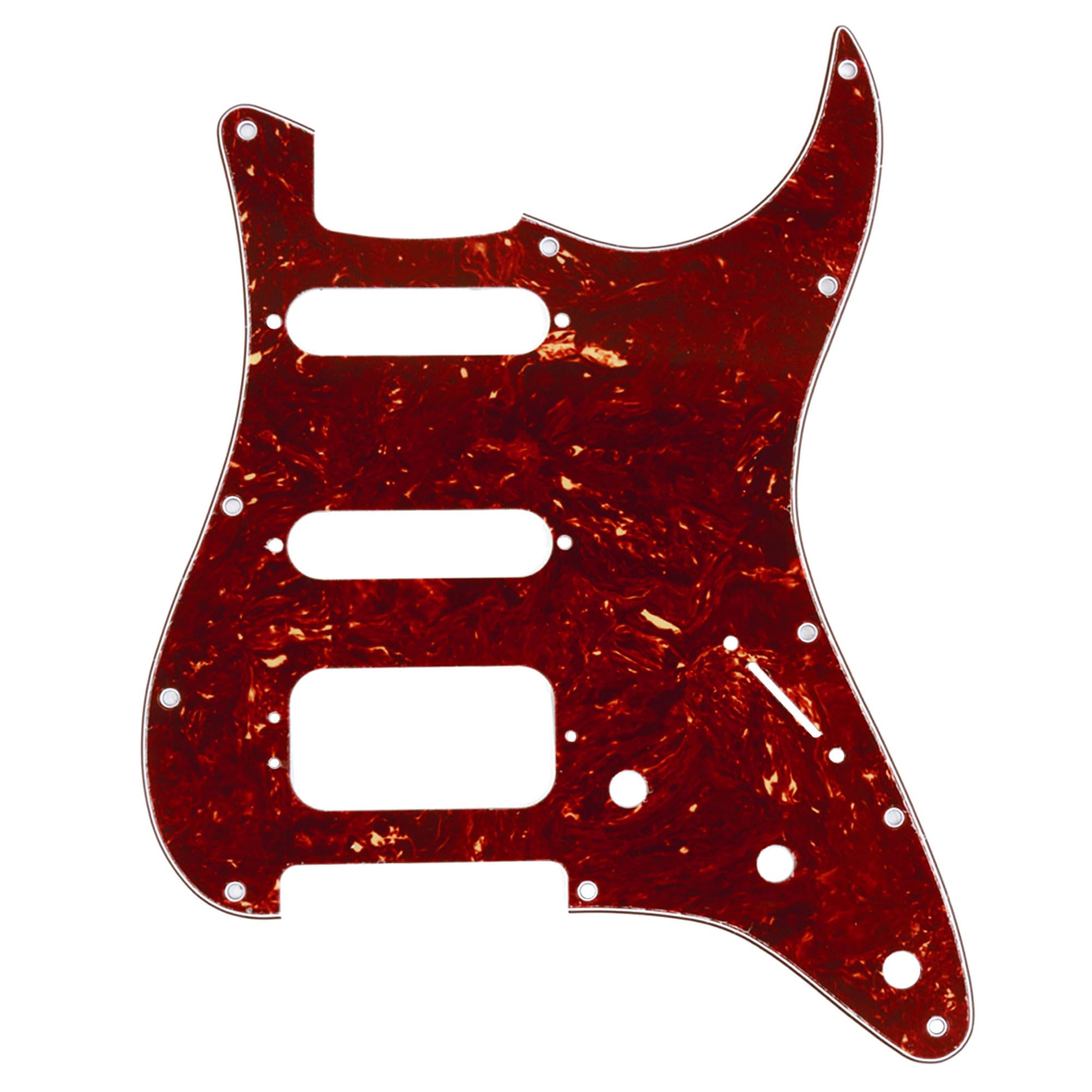 Amazon.com: Musiclily Pro 11-Hole Round Corner HSS Guitar Strat